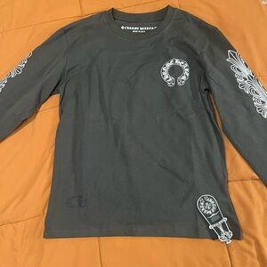 Chrome Hearts Dark Gray Long Sleeve Tee